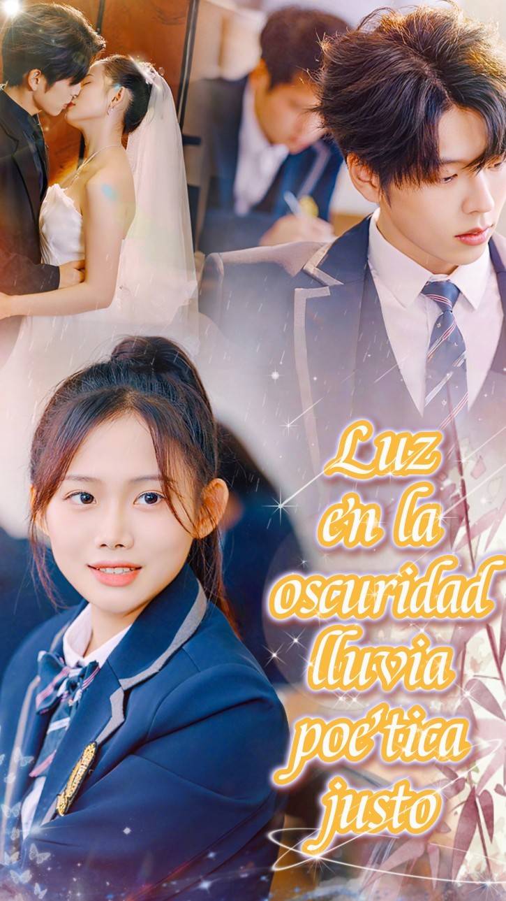 Luz en la oscuridad, lluvia poética justo