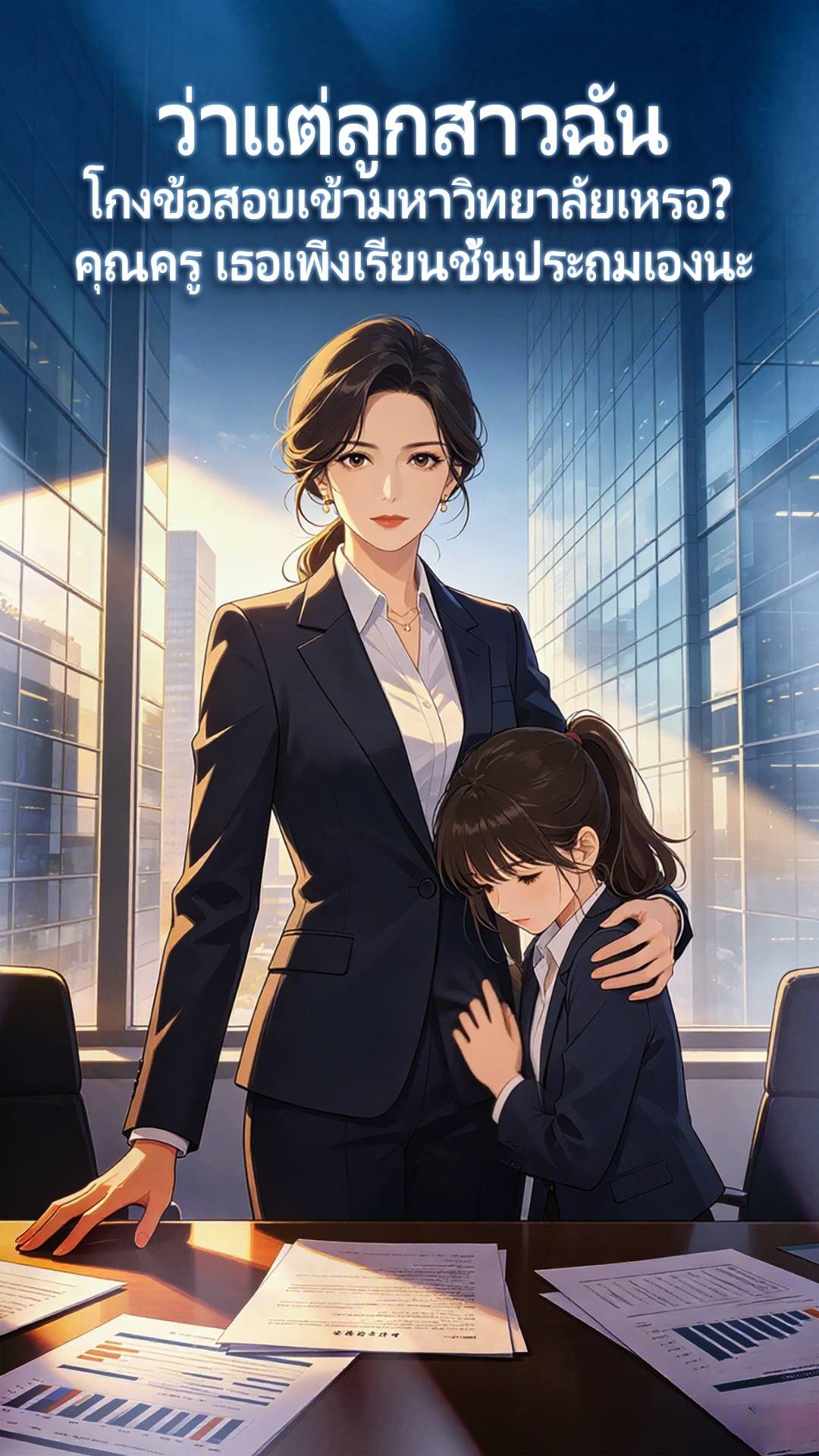ว่าแต่ลูกสาวฉันโกงข้อสอบเข้ามหาวิทยาลัยเหรอ? คุณครู เธอเพิ่งเรียนชั้นประถมเองนะ