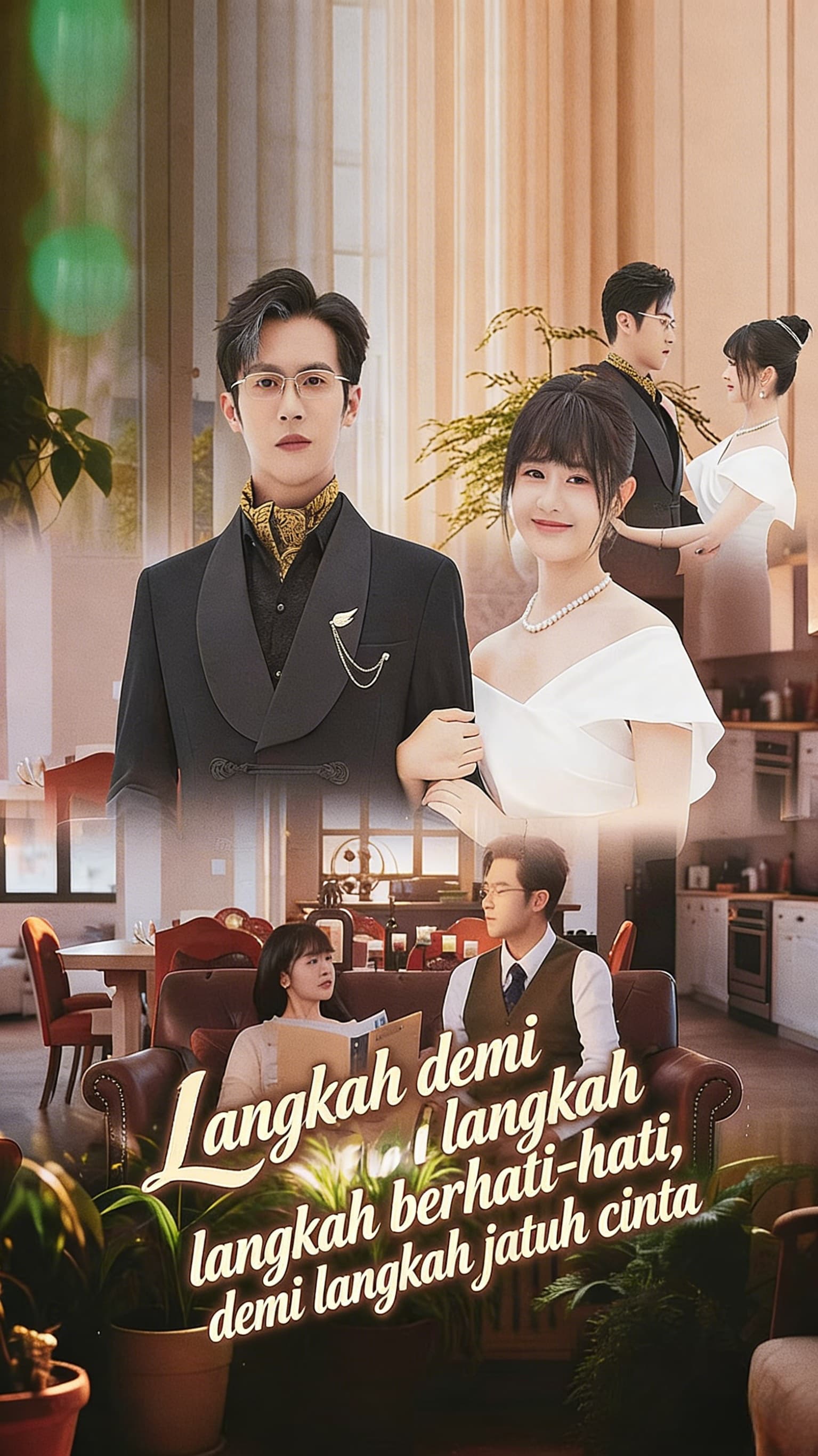 Langkah demi langkah berhati-hati, langkah demi langkah jatuh cinta