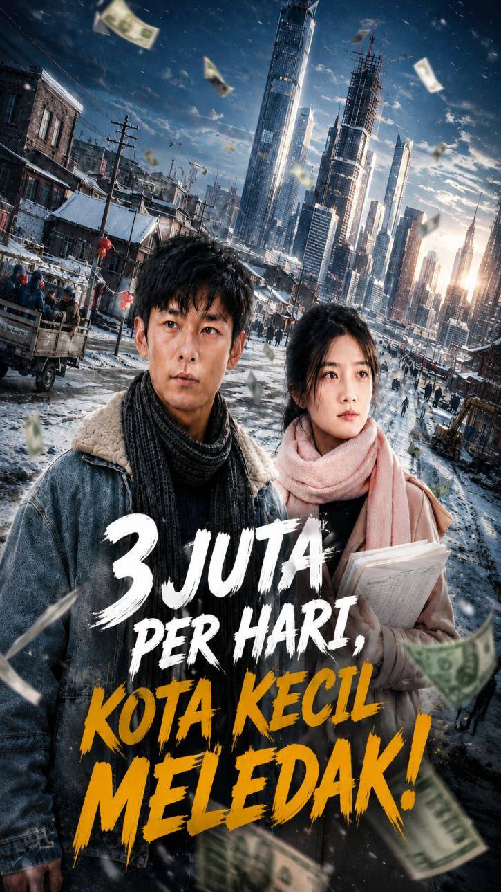 Poster 3 Juta Per Hari, Kota Kecil Meledak!