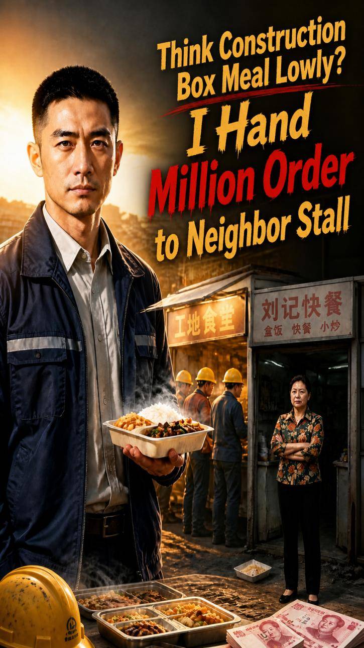Think Construction Box Meal Lowly? I Hand Million Order to Neighbor Stall
