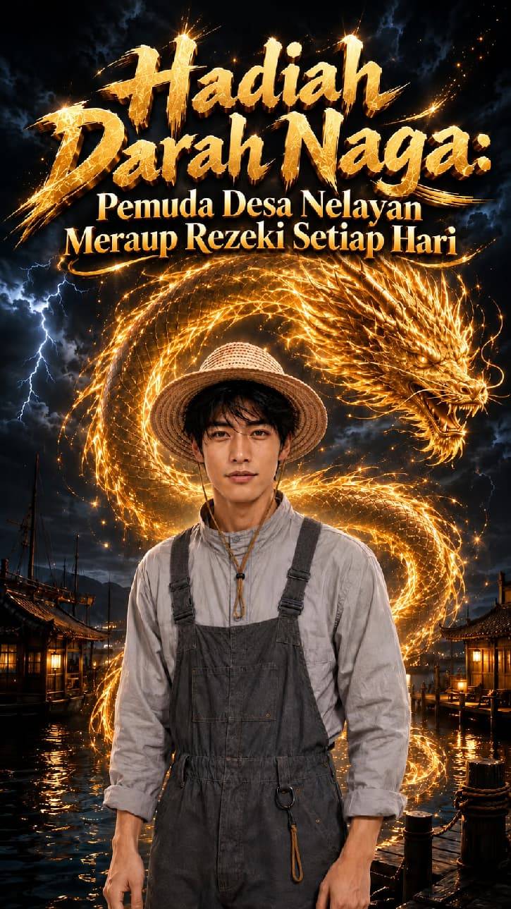 Poster Hadiah Darah Naga: Pemuda Desa Nelayan Meraup Rezeki Setiap Hari